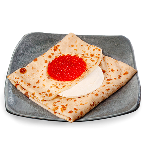 Блин икрой и творожным сыром 2773