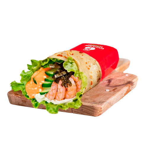 Блин - ролл с креветками 2774